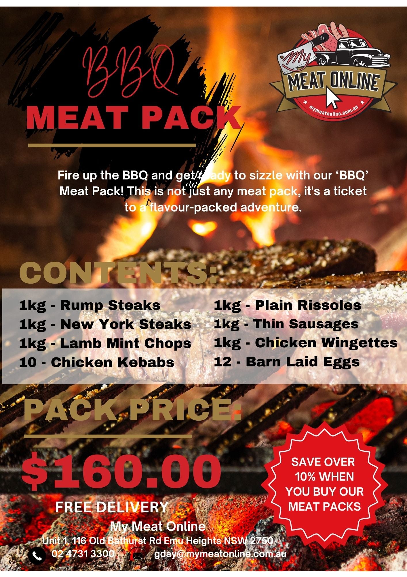 BBQ - Meat Pack (valued at over $175.00)