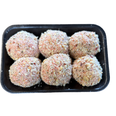 Beef Rissoles 6 per tray - Choose your crumb flavour