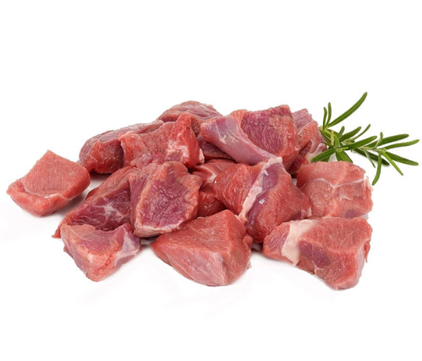 diced lamb