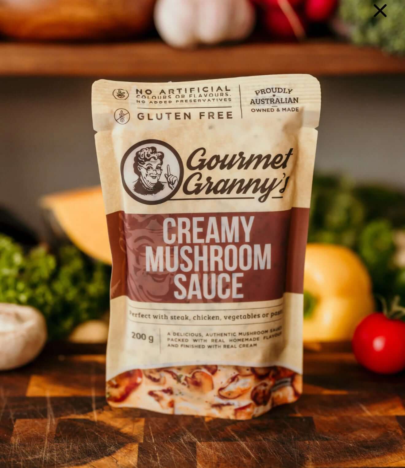 Gourmet Grannys Creamy Mushroom Sauce Gluten Free