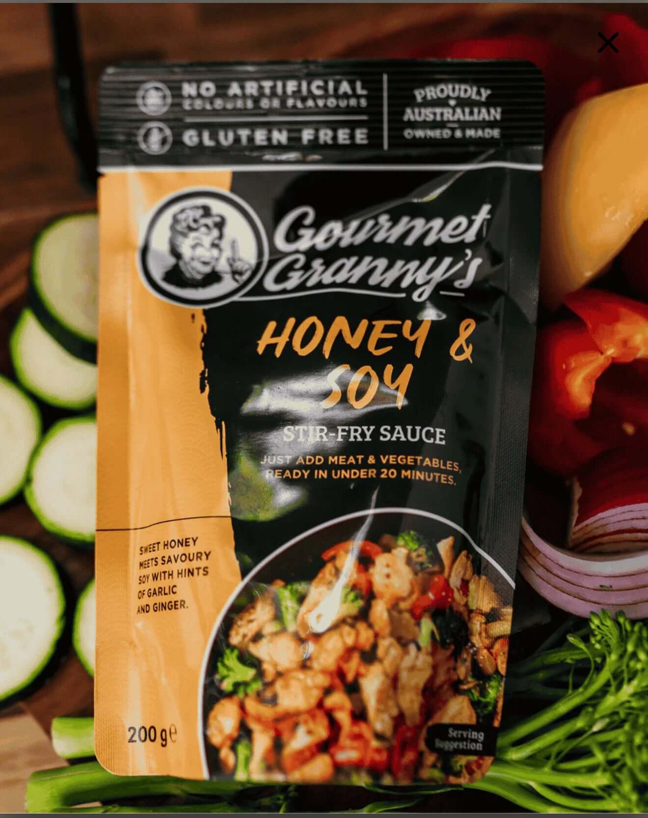 Gourmet Grannys Honey & Soy StirFry Sauce Gluten Free