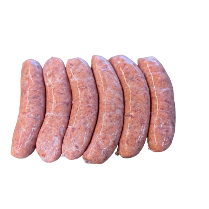 Wagyu Beef and bacon sausages