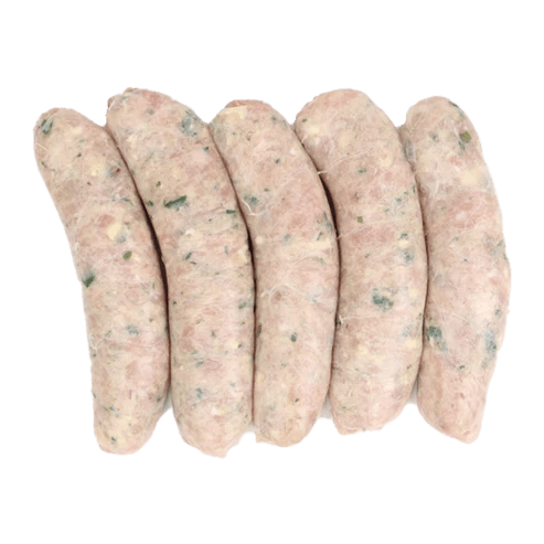 Gourmet Sausage Range - Chicken, feta, pistachio & rocket Sausage