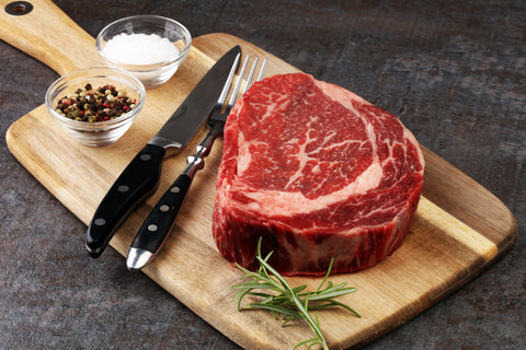 Thick Cut Rib Eye Steak  500gm Per Portion