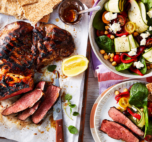 Grilled Greek-Style Lamb Salad