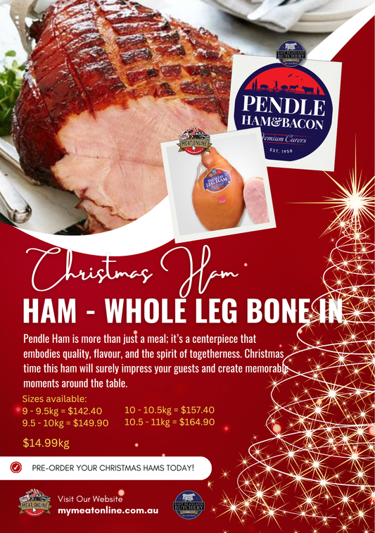 CHRISTMAS PREORDER:  Pendle - Ham Whole Leg - Bone In