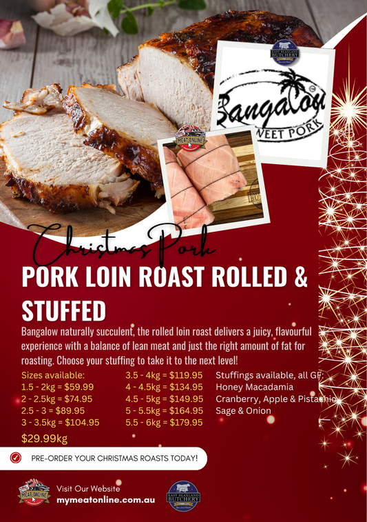 CHRISTMAS PREORDER:  Bangalow - Pork Loin Roast Rolled