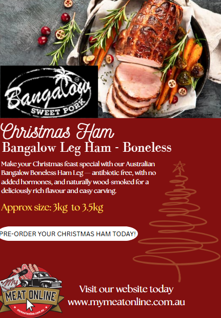 CHRISTMAS PREORDER:  Bangalow Leg Ham - Boneless