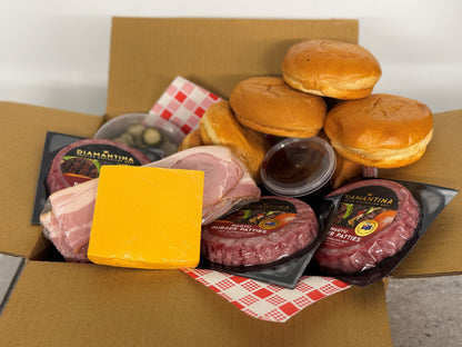 Beef Burger Boxes - 6 Burgers per box