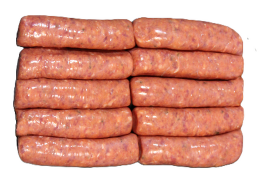 Gourmet Sausage Range - Beef Parmesan Tomato Chipolatas