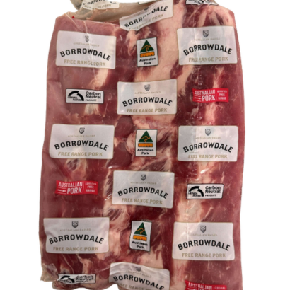 Borrowdale Twin Pack Meaty Frozen Pork Ribs, premium quality frozen pork ribs for BBQ, free-range Australian pork.