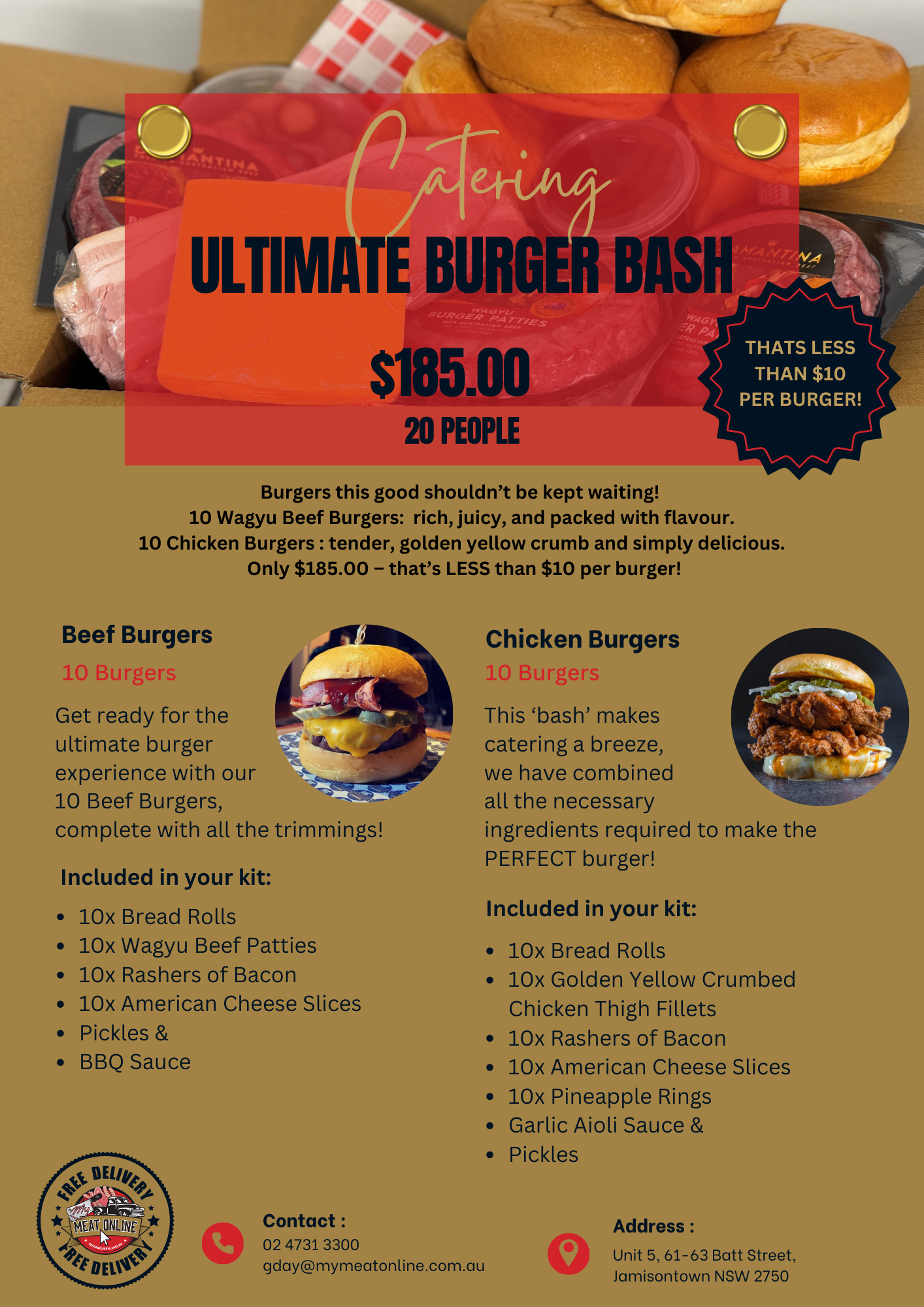 Ultimate Burger Bash Box - 20 People