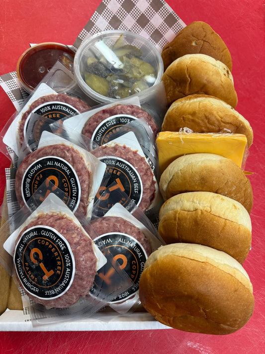 Beef Burger Boxes - 6 Burgers per box