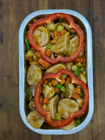 Curried Banger Bake