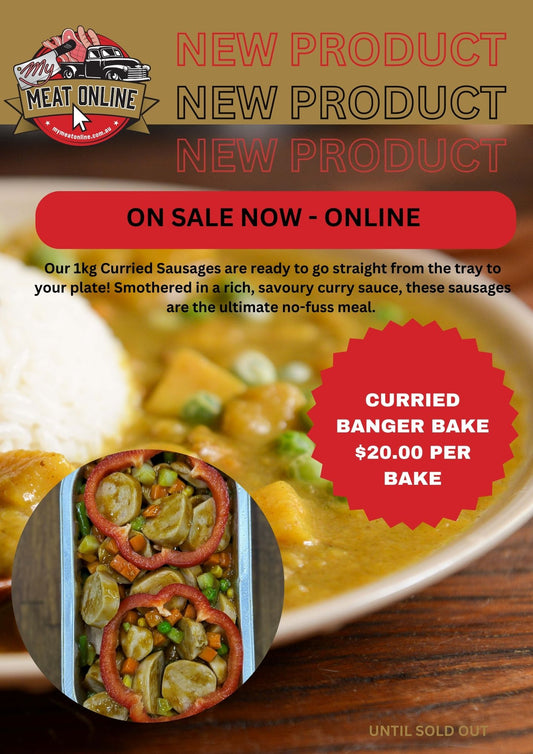 NEW PRODUCT: Curried Banger Bake - 1kg