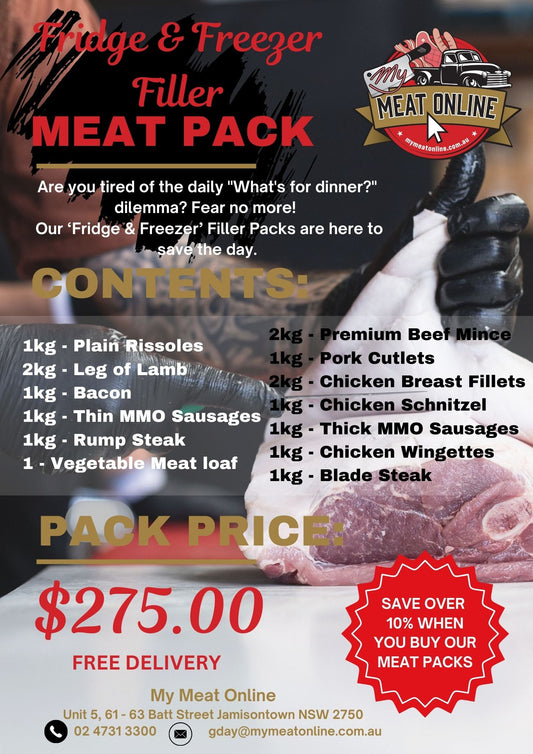 Fridge & Freezer Filler - Meat Pack (valued at over $300.00)