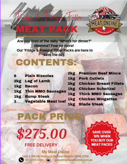 Fridge & Freezer Filler - Meat Pack (valued at over $300.00)