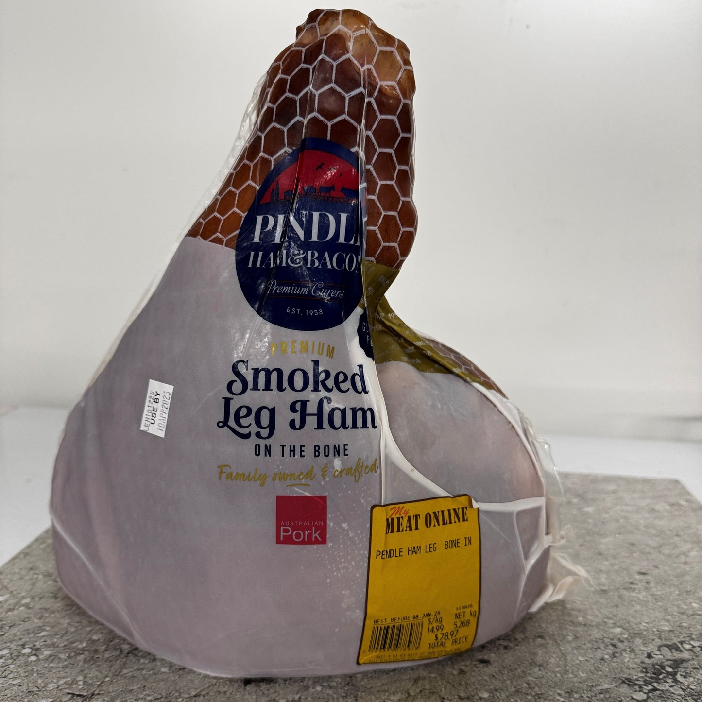 Pendle - Half Leg Ham (Hock End) - Bone In ($12.99 per kilo SPECIAL)