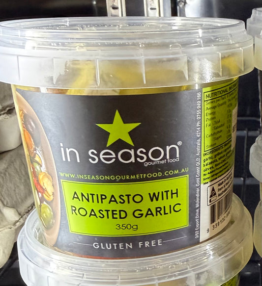 In Season Antipasto with Roasted Garlic