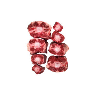 Ox Tails Fresh Frozen - 900 - 1.2kg, high-quality cuts arranged, ideal for hearty meals and packed with flavour.