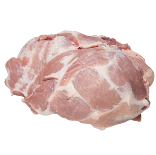 Pork Shoulder - Boneless Rind Off, a tender cut ideal for slow cooking and roasting.