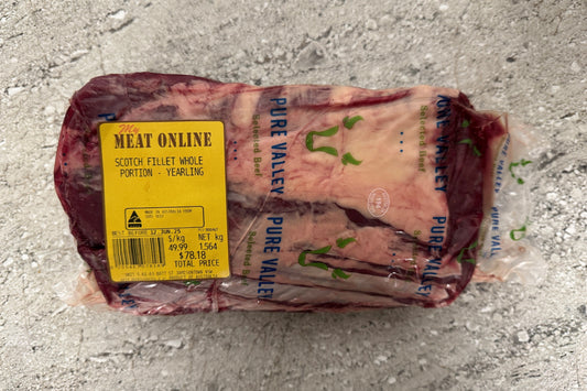 Yearling Scotch Fillet- Pure Valley, Grass Fed - Whole Portion 1.564kg