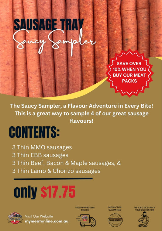 The 'Saucy Sampler' Sausage Pack - 1kg (10% off)