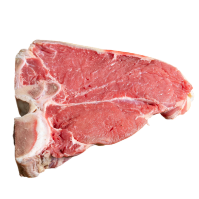 Beef T Bone Steaks - Premium cut showcasing tenderness and vibrant color of the meat, ideal for grilling.