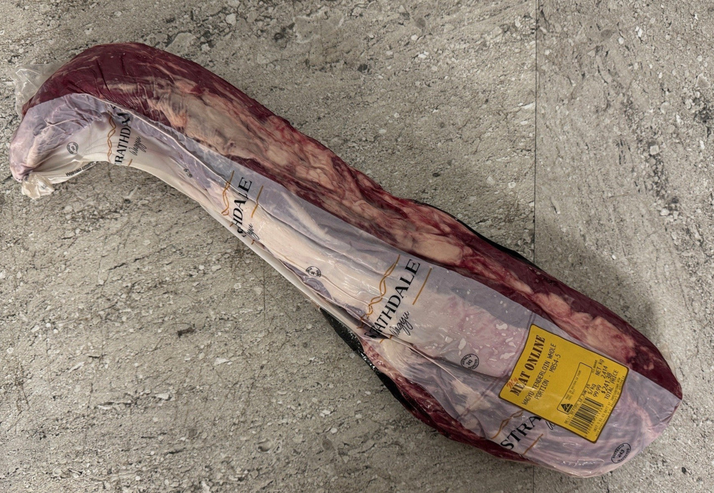 Wagyu Tenderloin - Strathdale, Grain Fed MBS4-5 - 2.414kg