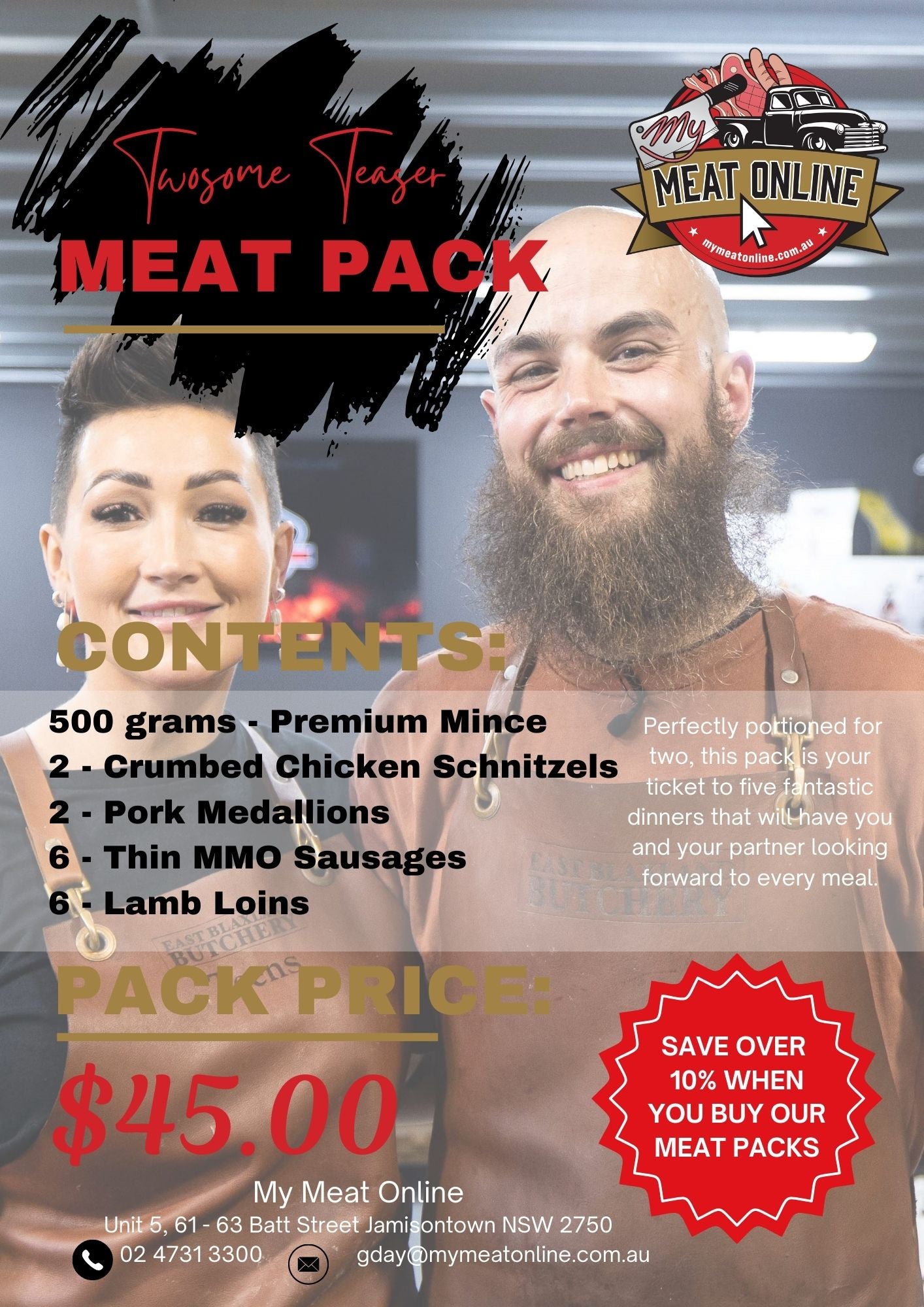 Twosome Teaser - Meat Pack (valued at over $50.00)