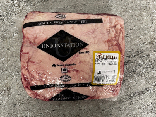 Union Station - (whole portion) Sirloin Free Range Beef - Grass Fed - 3.032kg