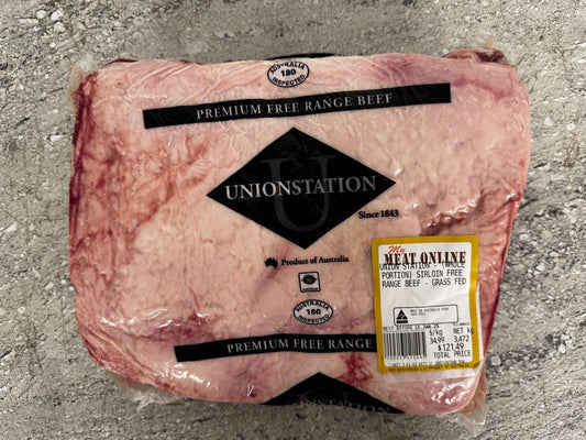 Union Station - (whole portion) Sirloin Free Range Beef - Grass Fed - 3.472kg