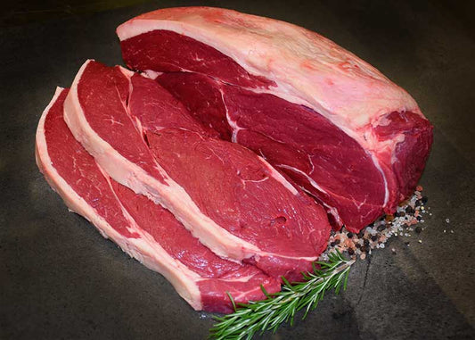 Whole Grass Fed Beef Rump - sliced