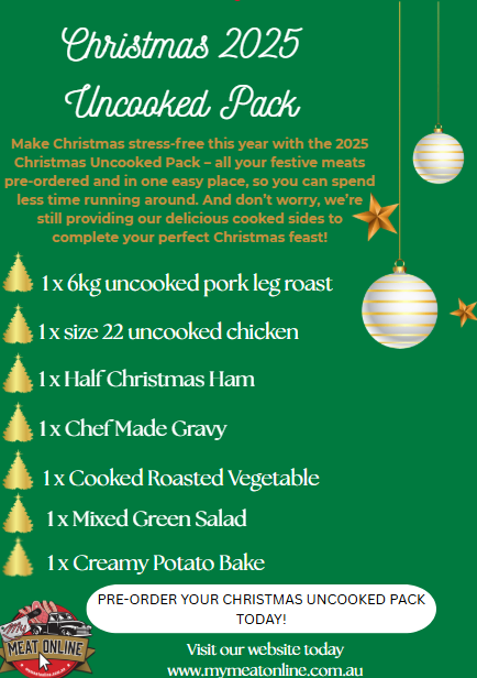 CHRISTMAS PRE-ORDER - Christmas 2025 - Uncooked Pack