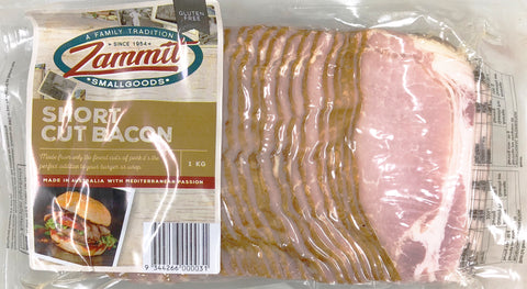 Zammit 1kg Rindless Shortcut Bacon Packs $13.99 ea